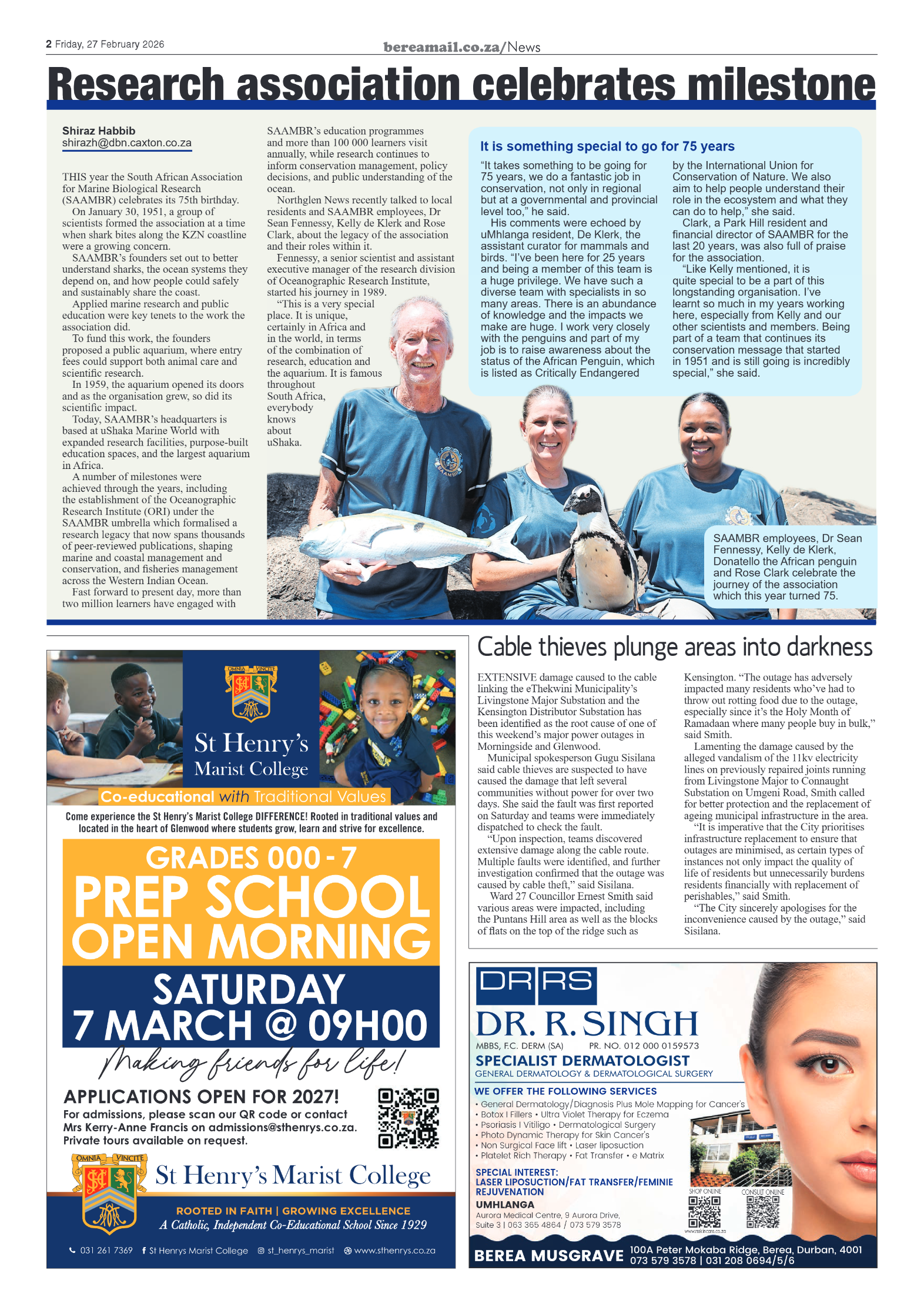 Berea Mail 27 February 2026 page 2