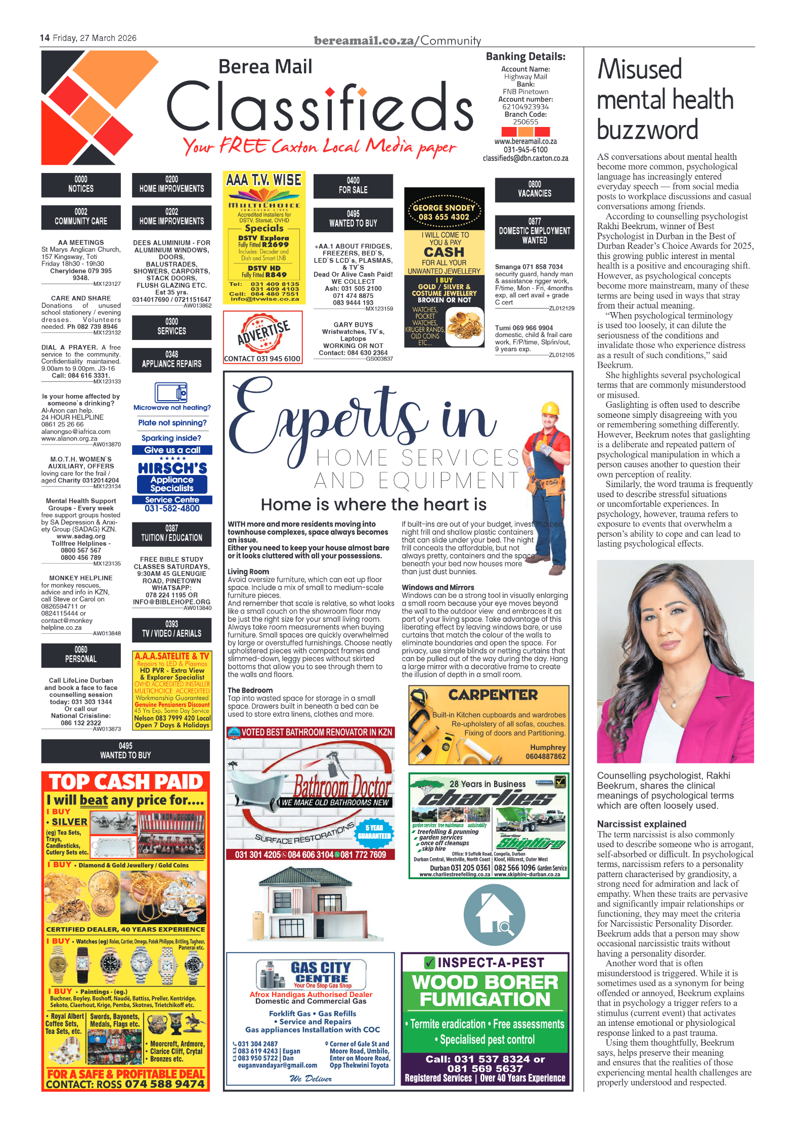 Berea Mail 27 March 2026 page 14