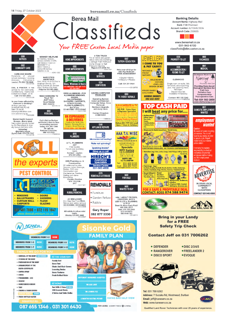 Berea Mail 27 October 2023 page 13