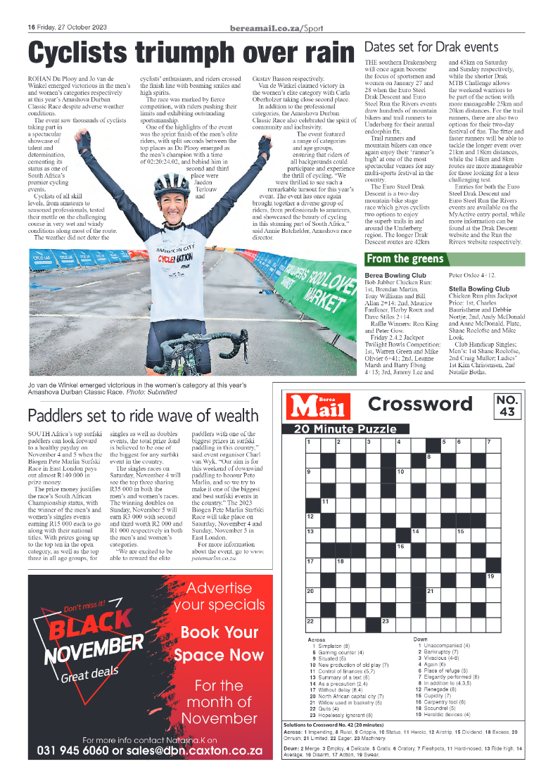 Berea Mail 27 October 2023 page 15