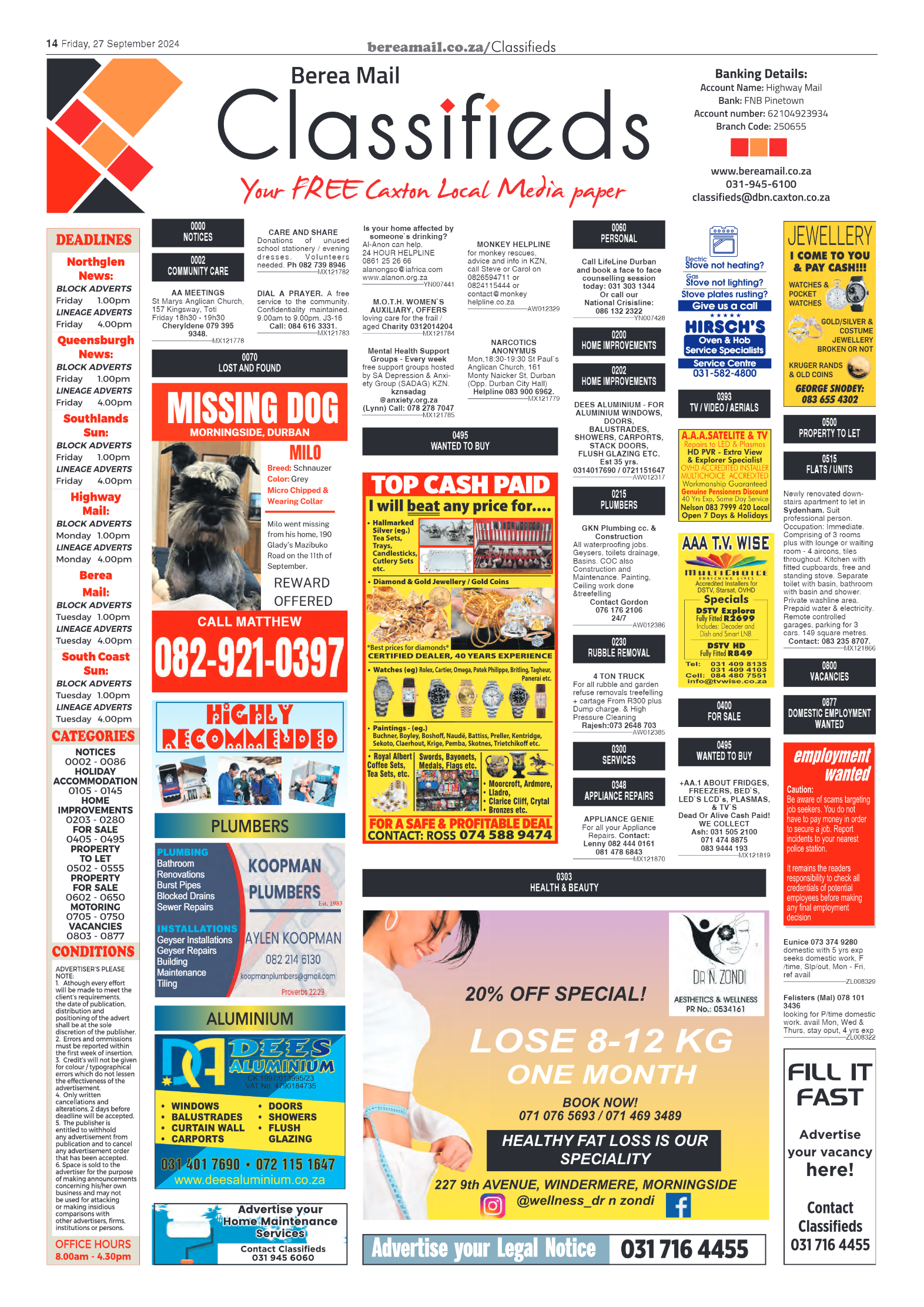 Berea Mail 27 September 2024 page 14