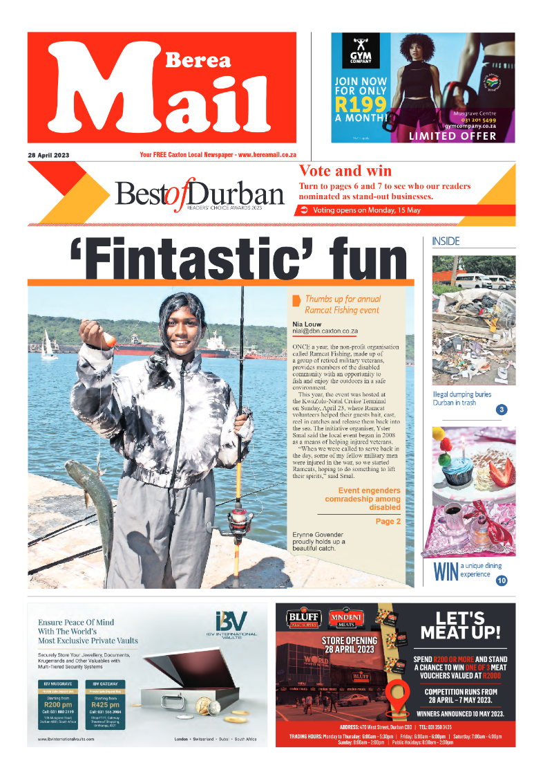 Berea Mail 28 April 2023 page 1