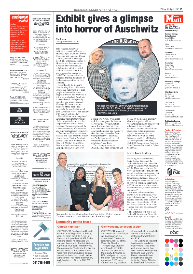 Berea Mail 28 April 2023 page 15