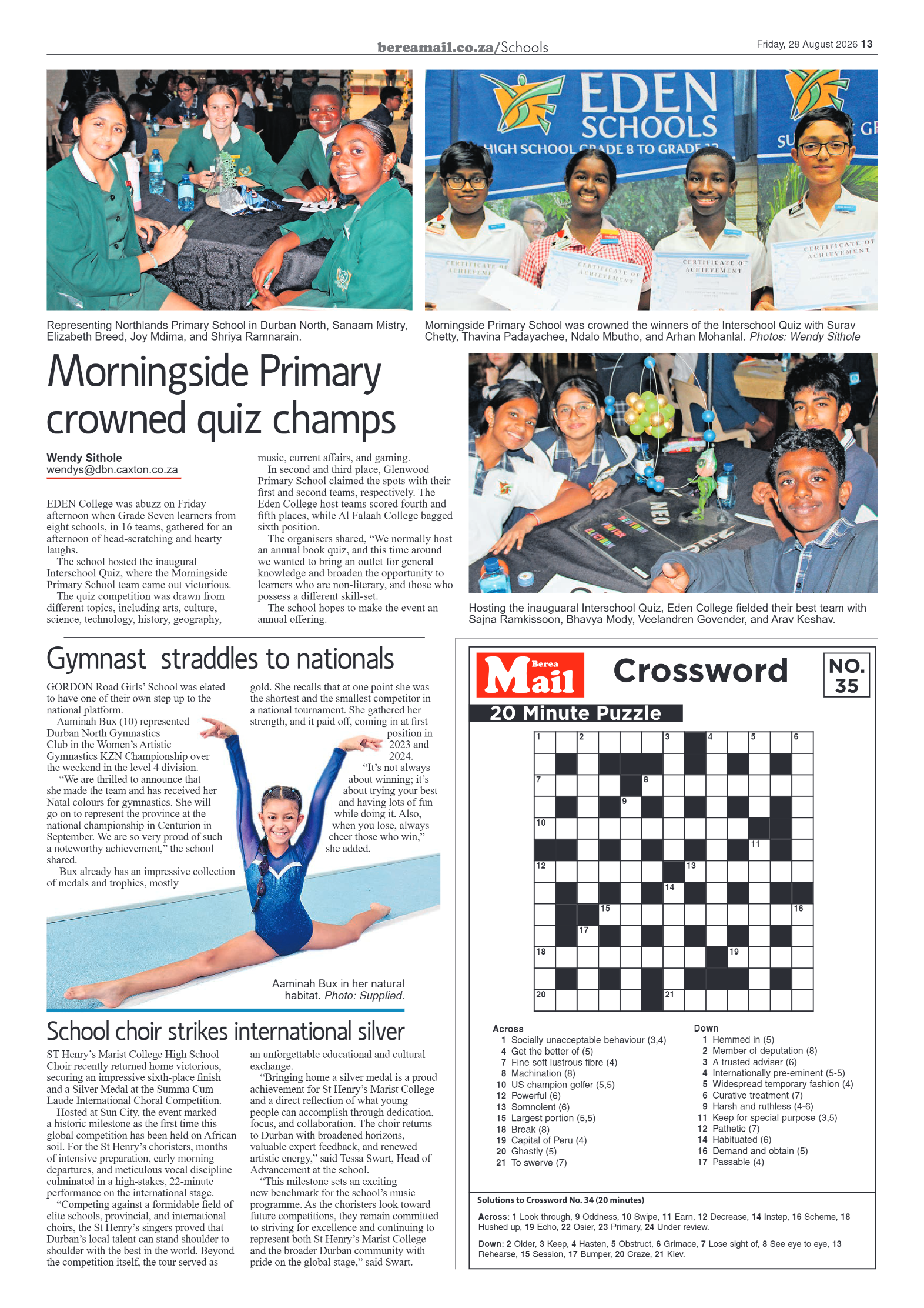 Berea Mail 28 August 2026 page 13