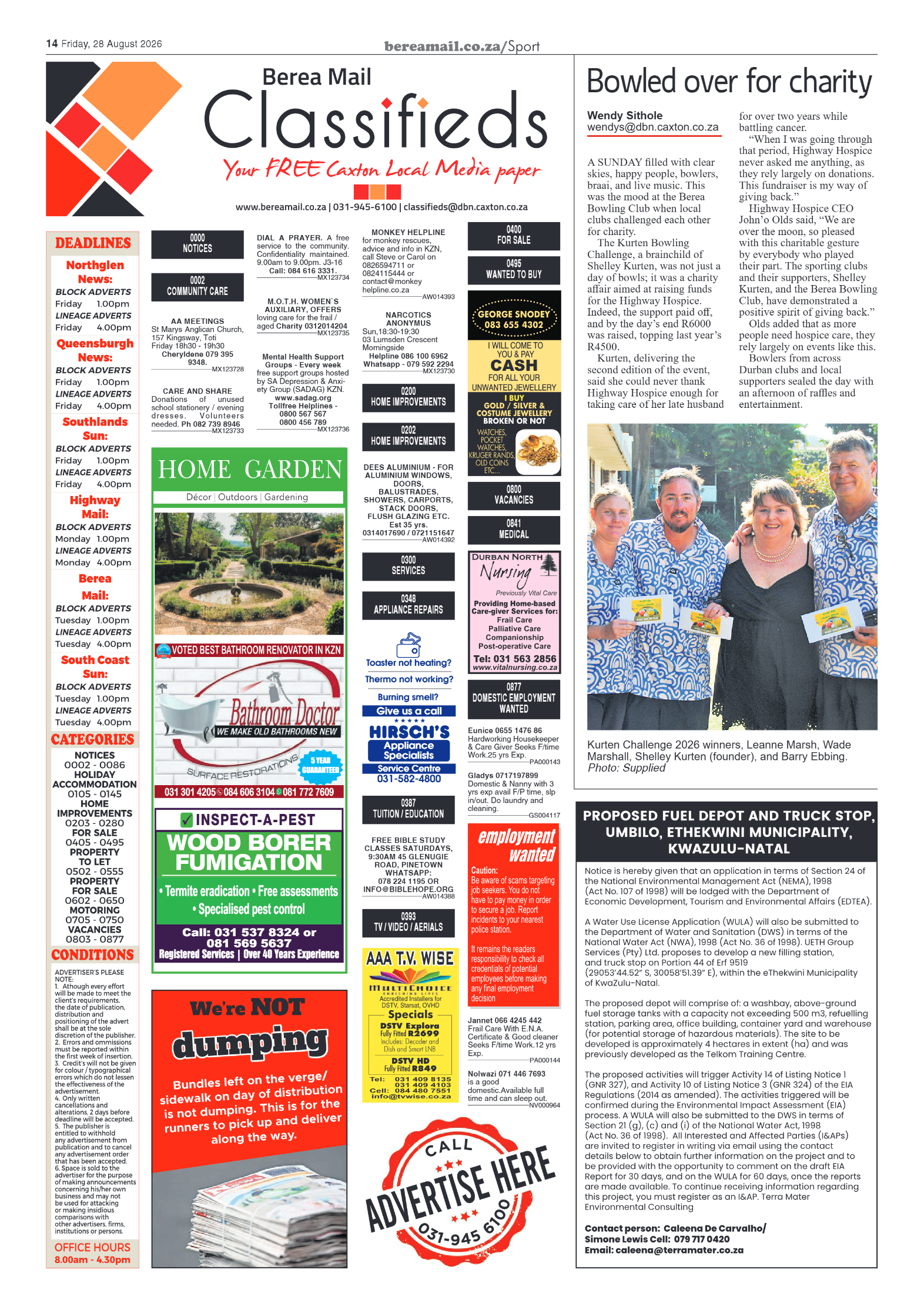 Berea Mail 28 August 2026 page 14
