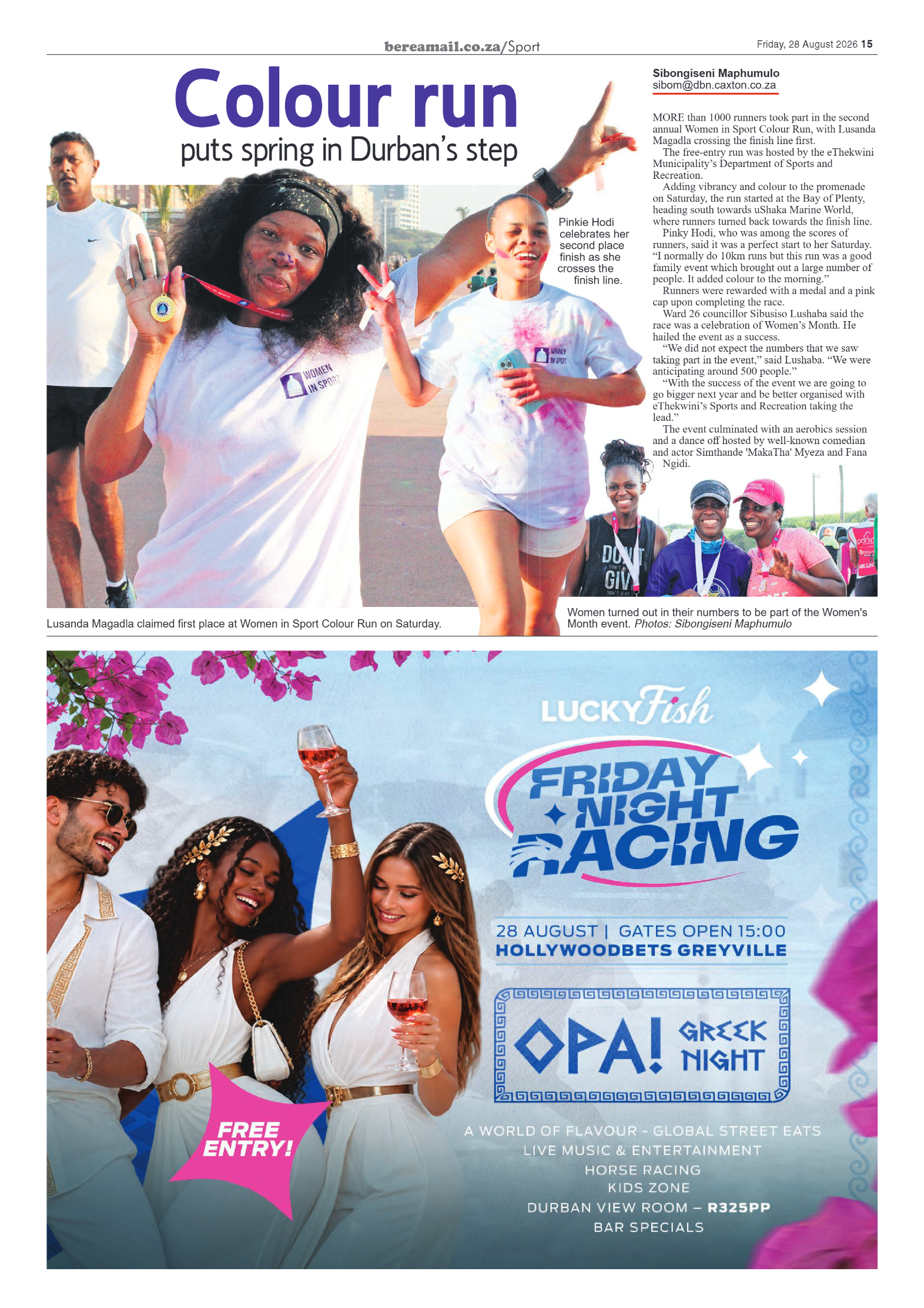 Berea Mail 28 August 2026 page 15
