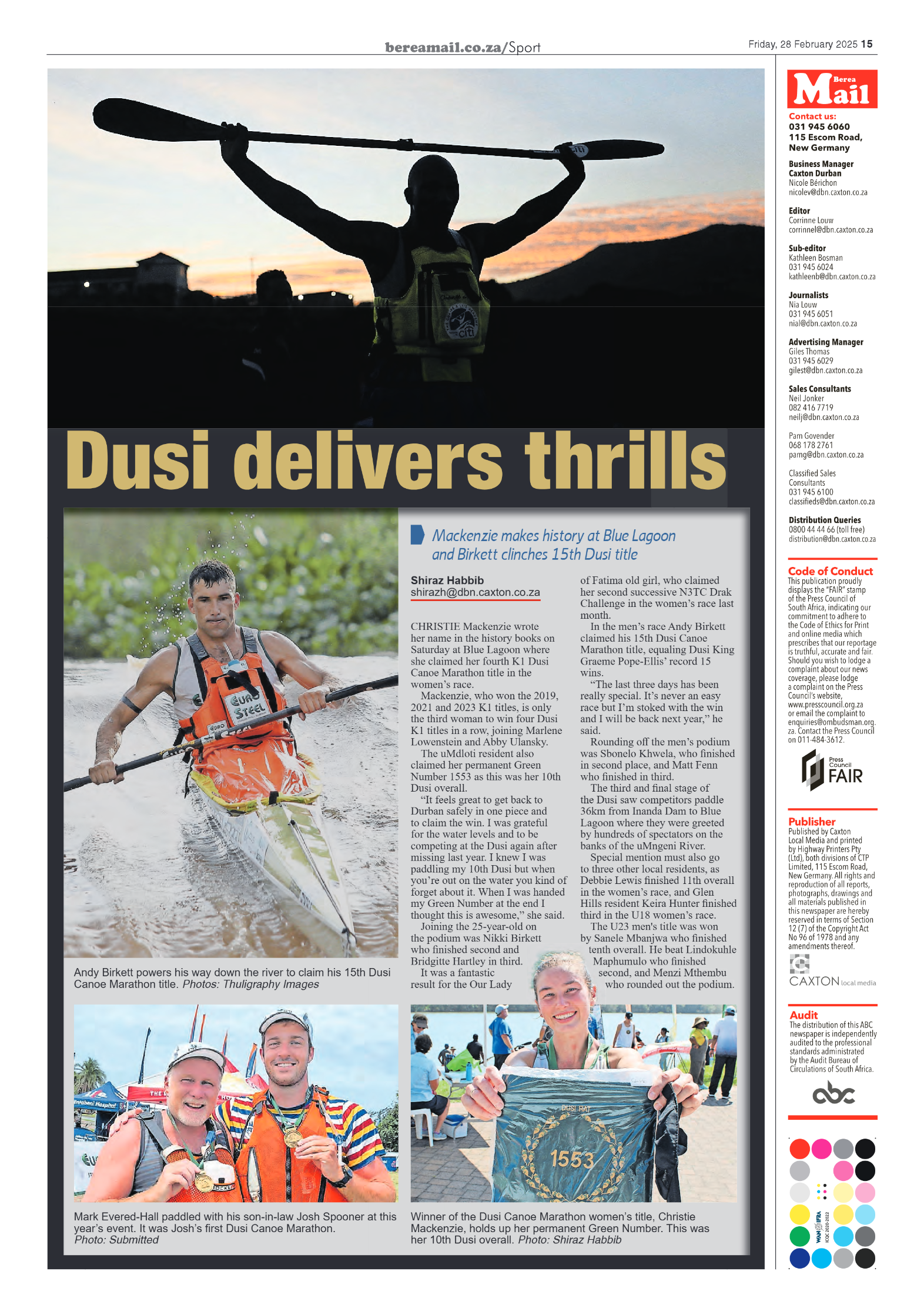 Berea Mail 28 February 2025 page 15