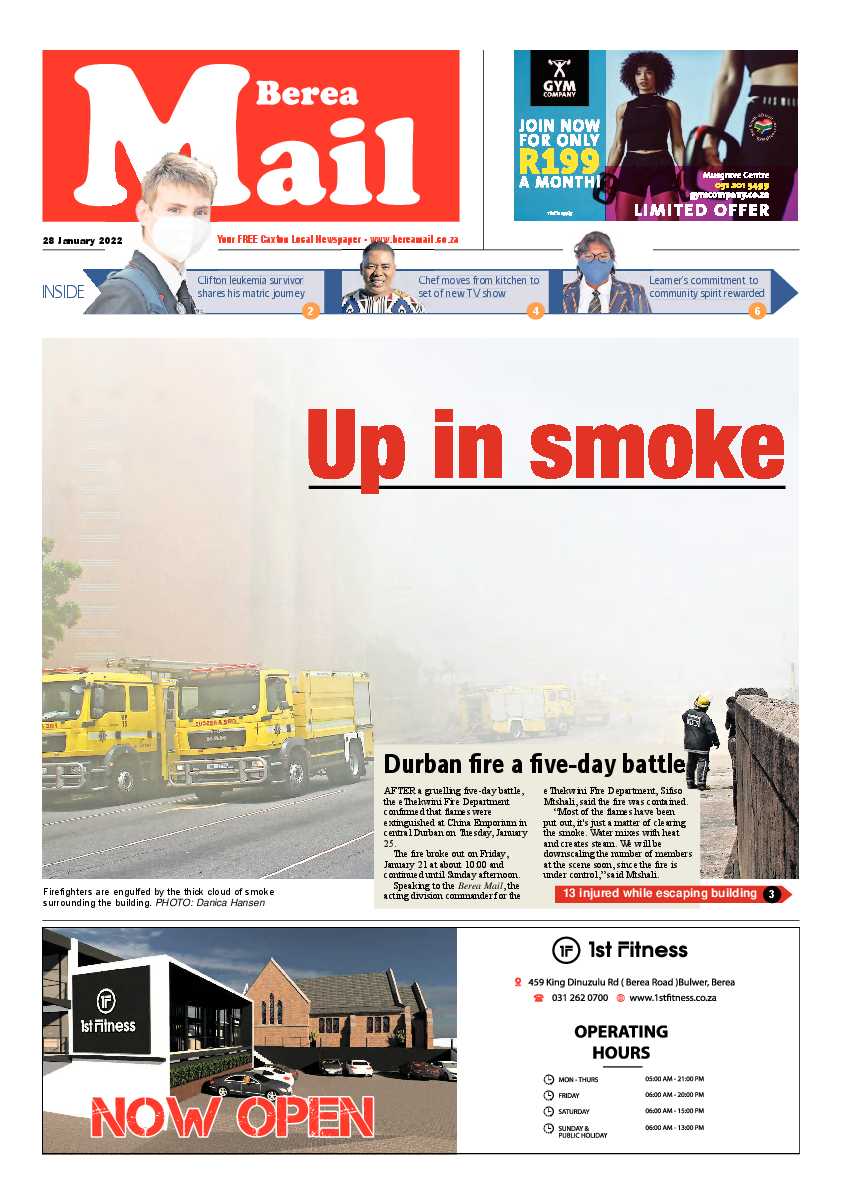 Berea Mail 28 January 2022 page 1