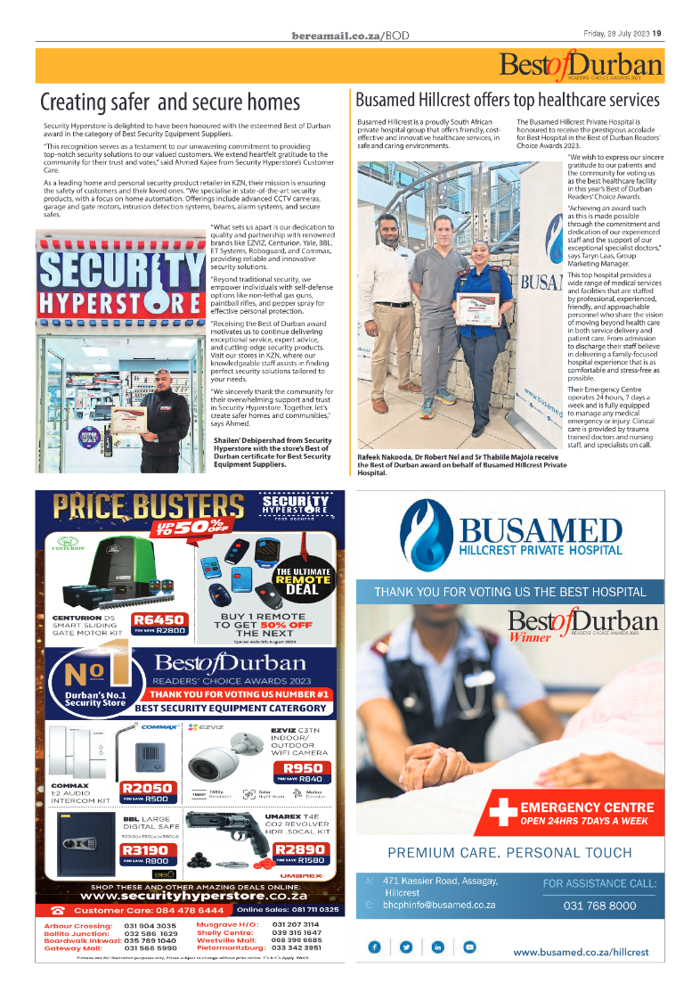 Berea Mail 28 July 2023 page 19