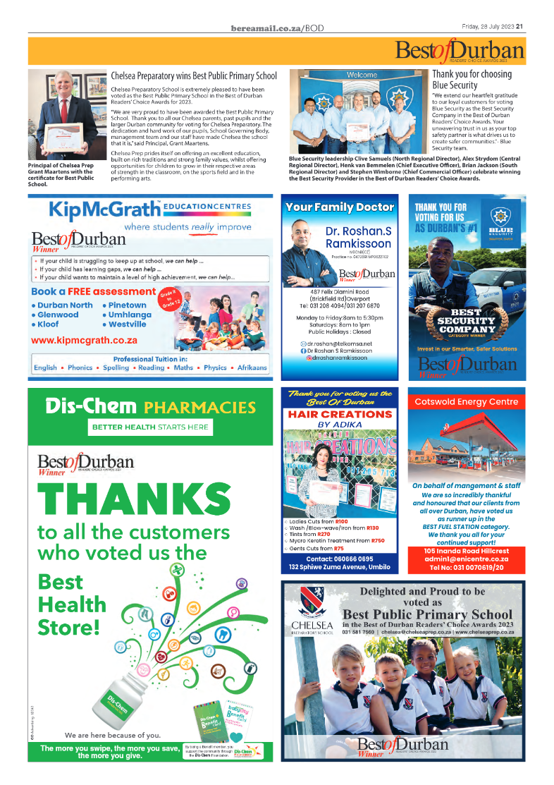 Berea Mail 28 July 2023 page 21