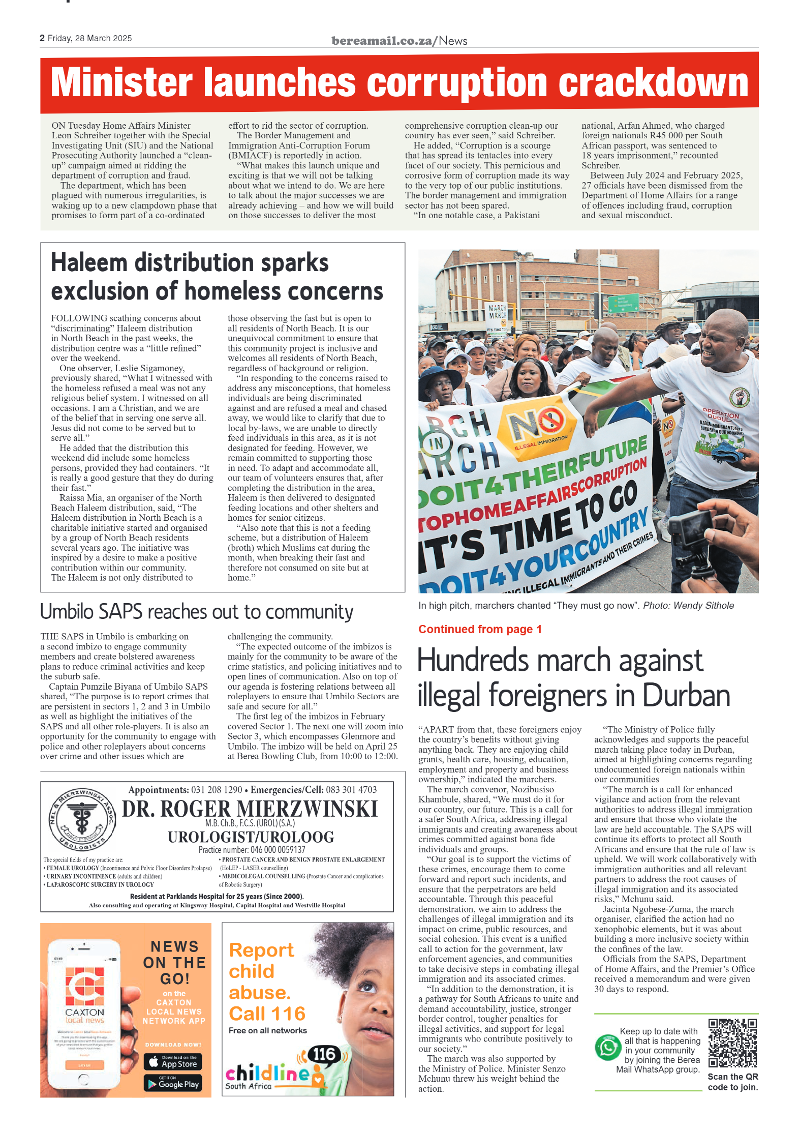 Berea Mail 28 March 2025 page 2