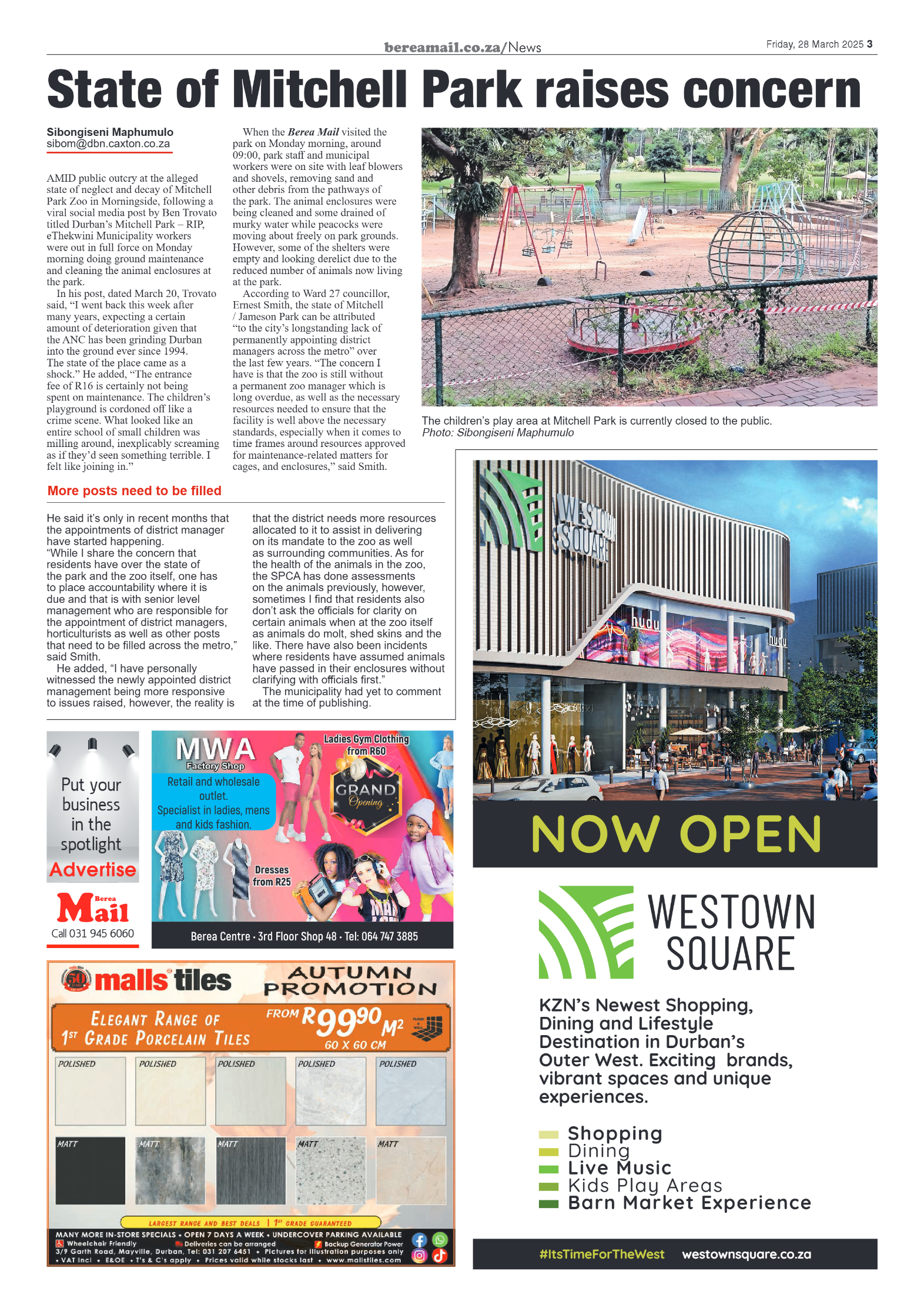 Berea Mail 28 March 2025 page 3