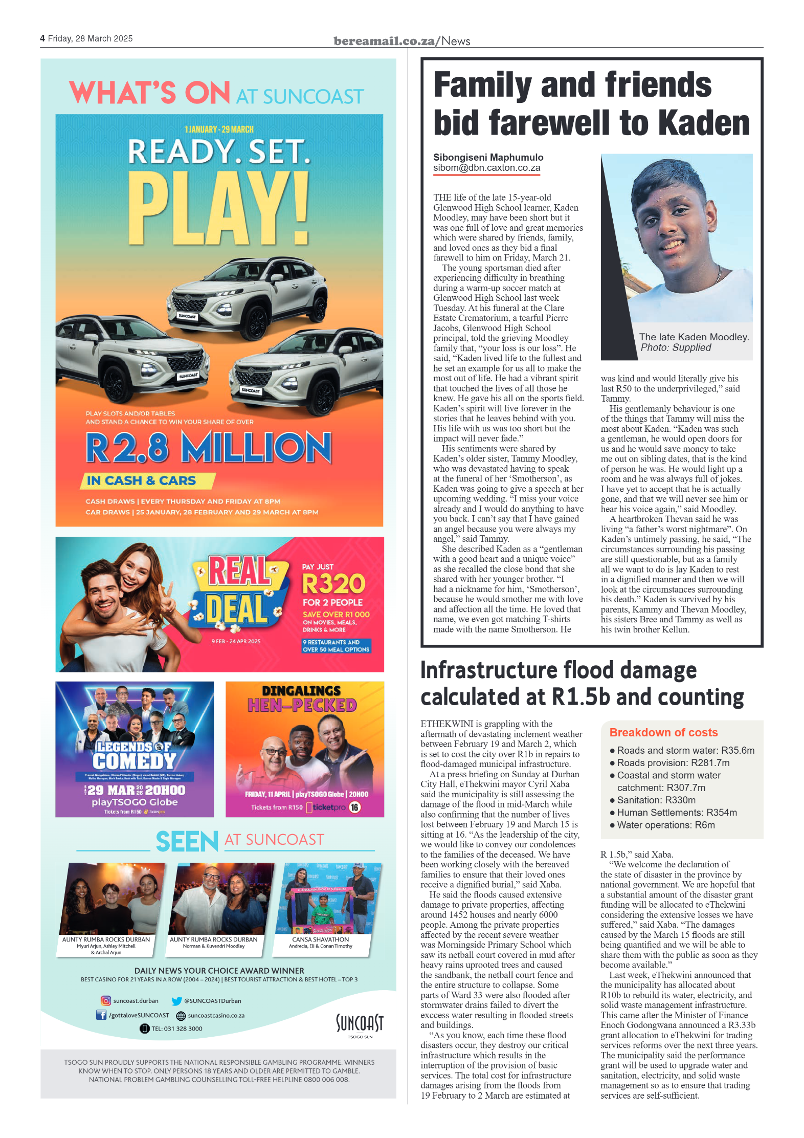 Berea Mail 28 March 2025 page 4