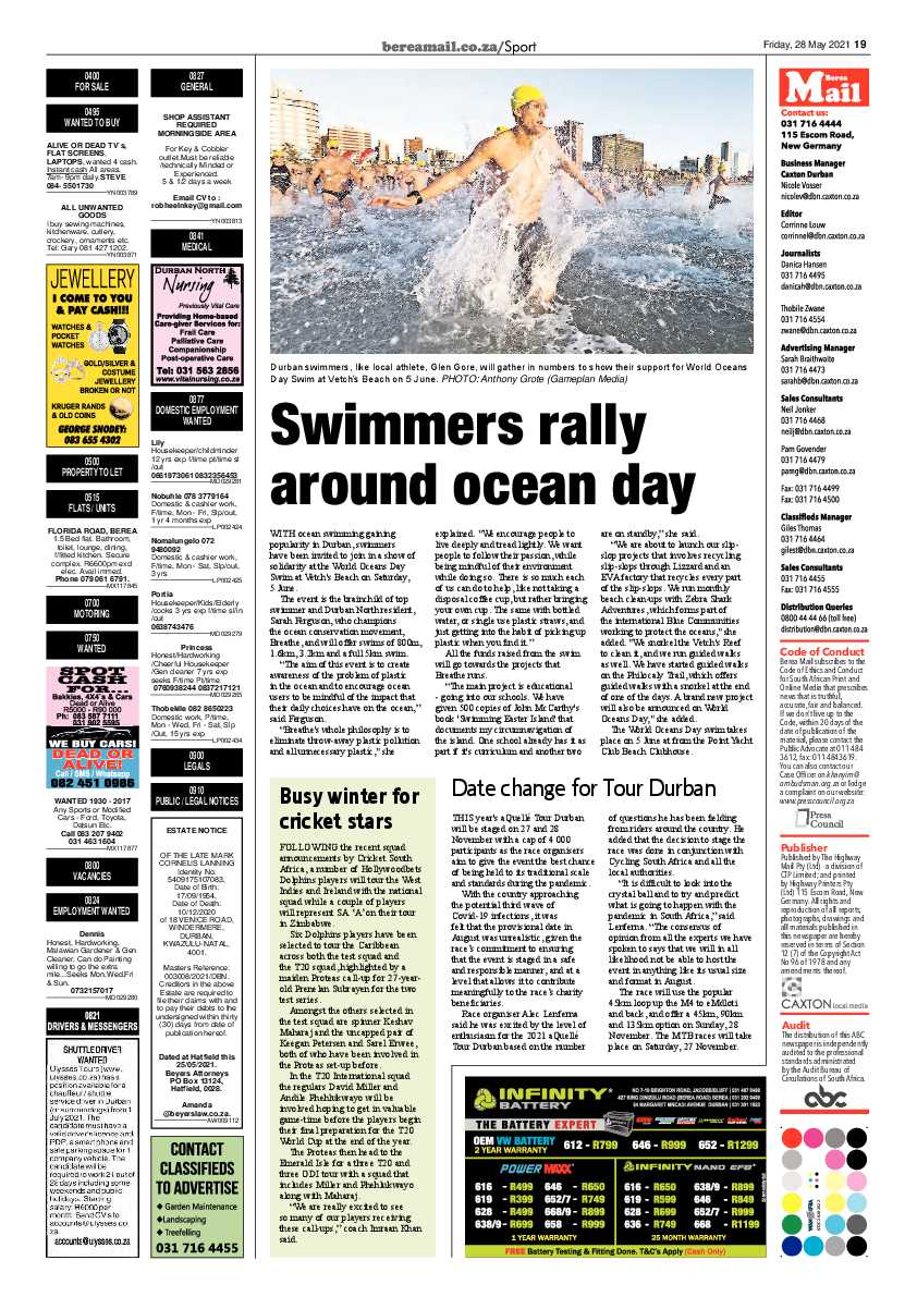 Berea Mail 28 May 2021 page 19