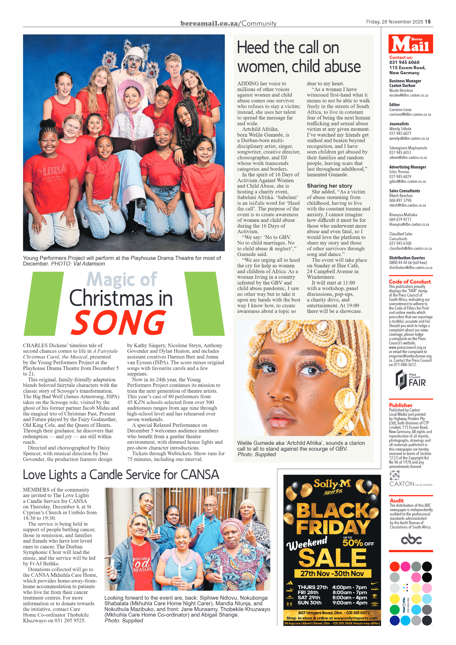 Berea Mail 28 November 2025 page 17