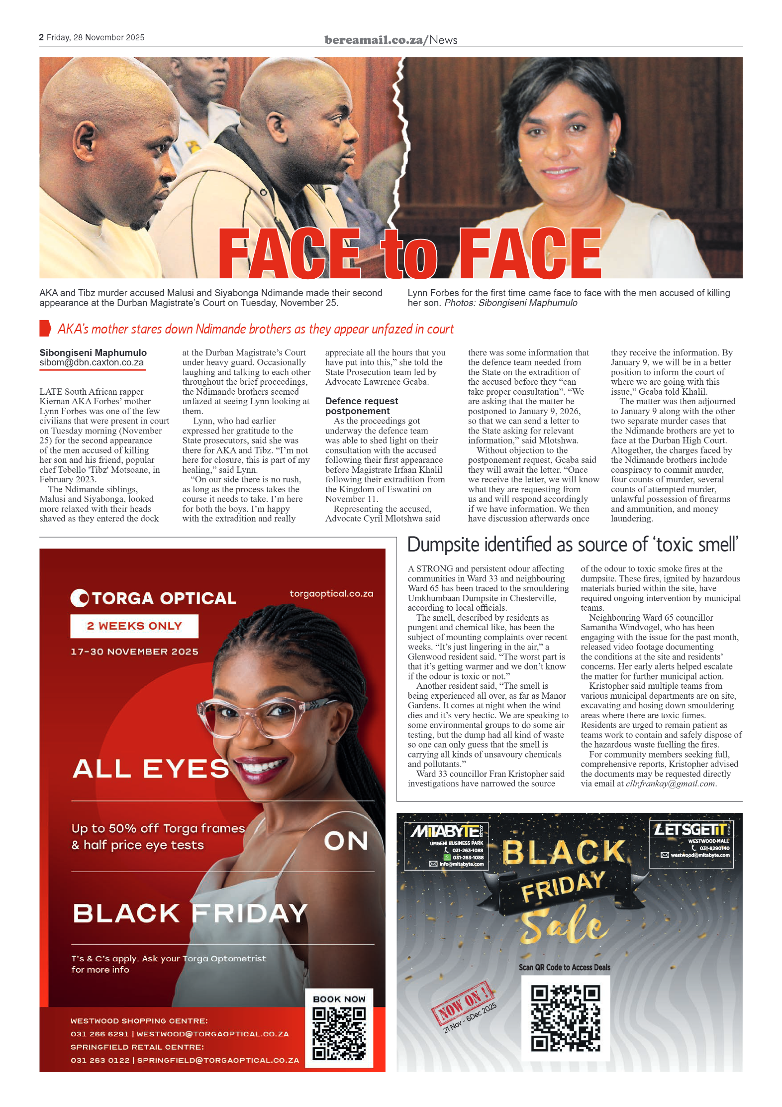 Berea Mail 28 November 2025 page 4