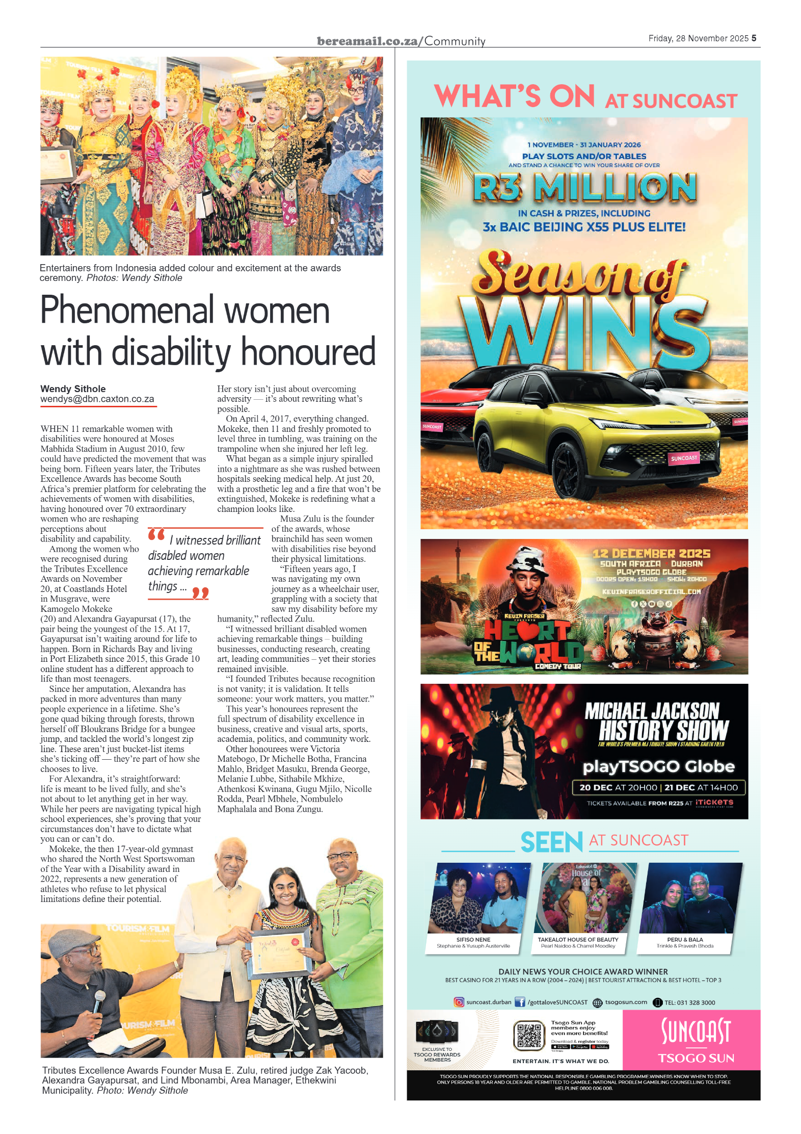 Berea Mail 28 November 2025 page 7