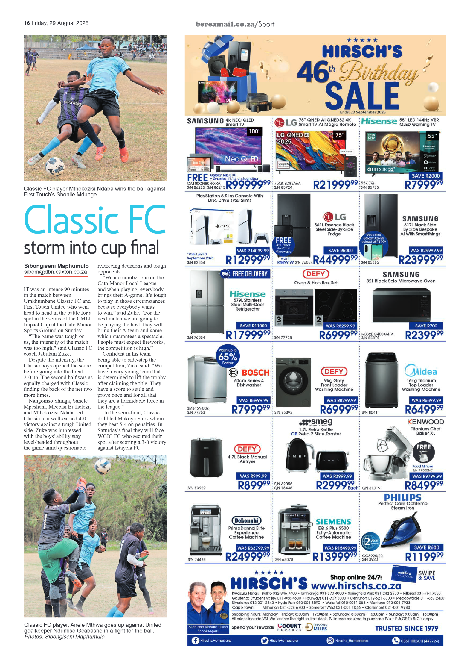 Berea Mail 29 August 2025 page 16