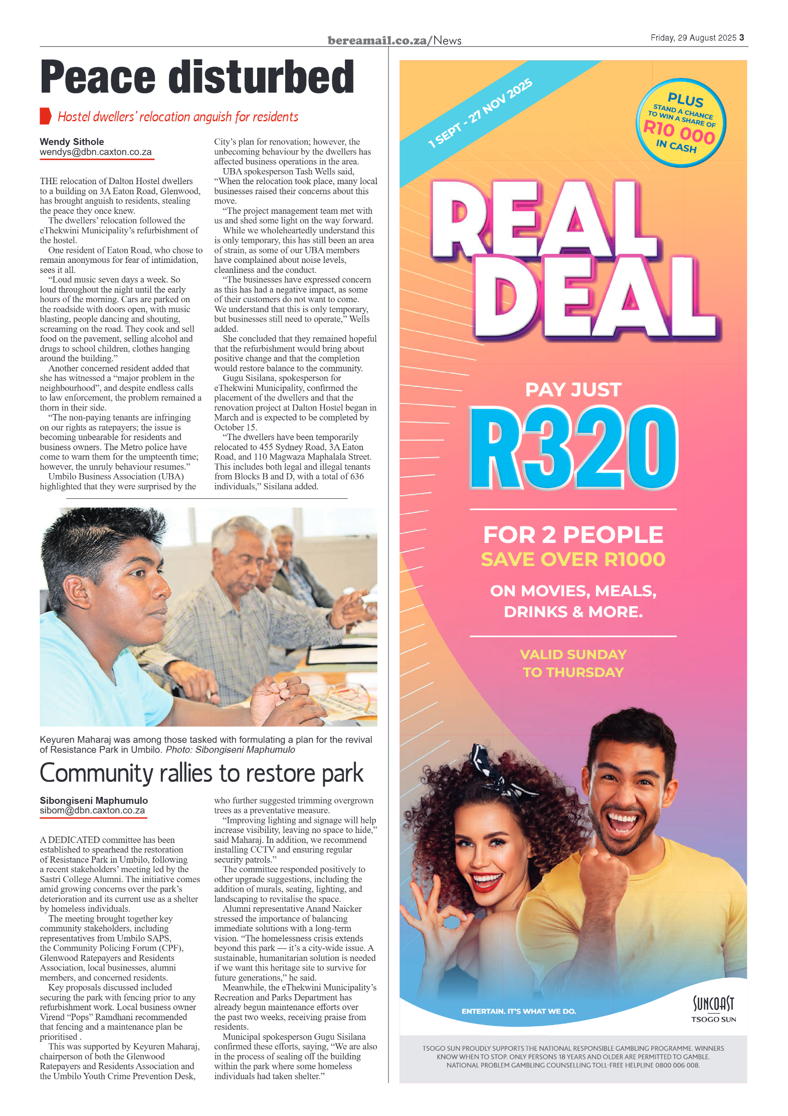 Berea Mail 29 August 2025 page 3