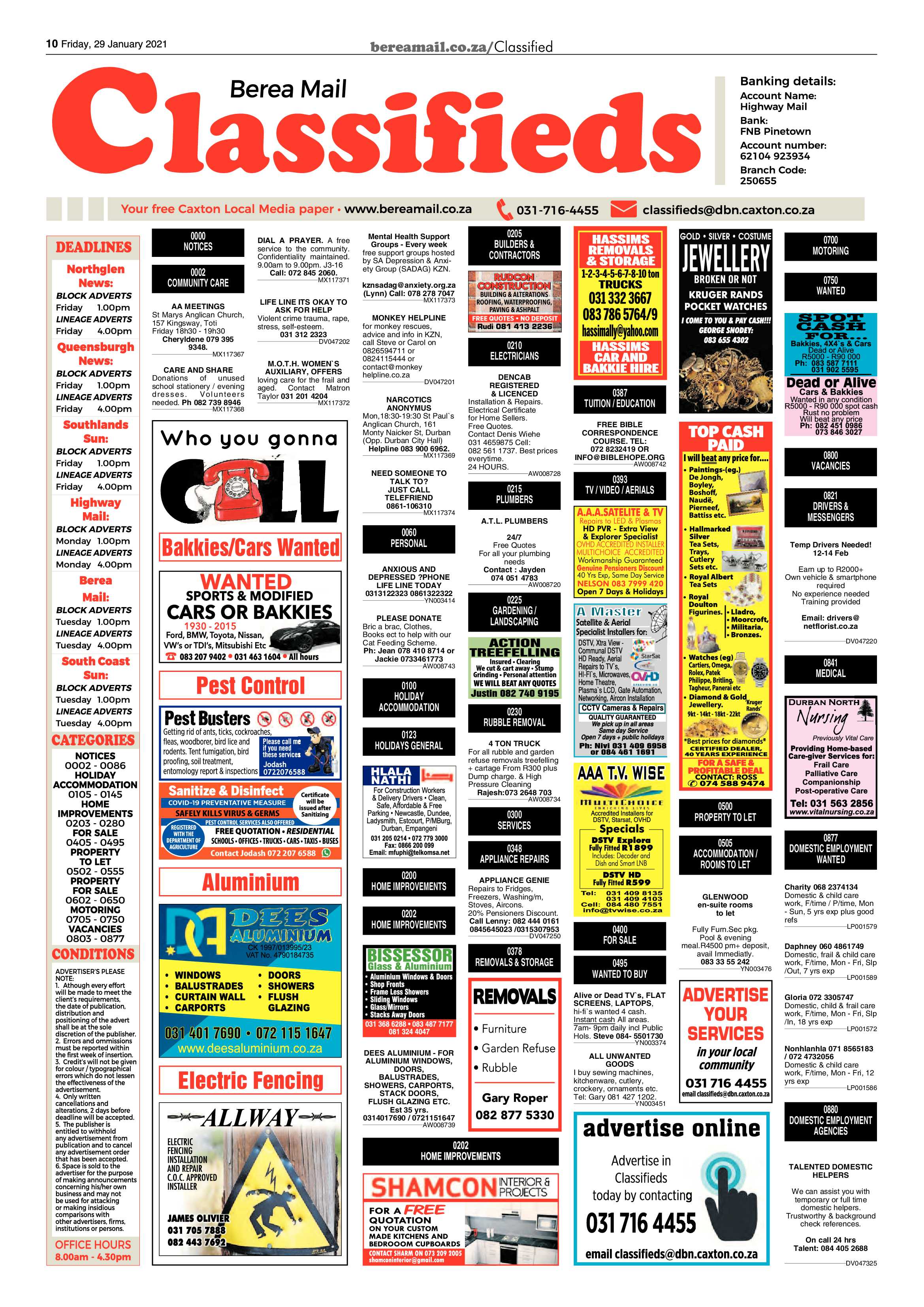 Berea Mail 29 January 2021 page 10