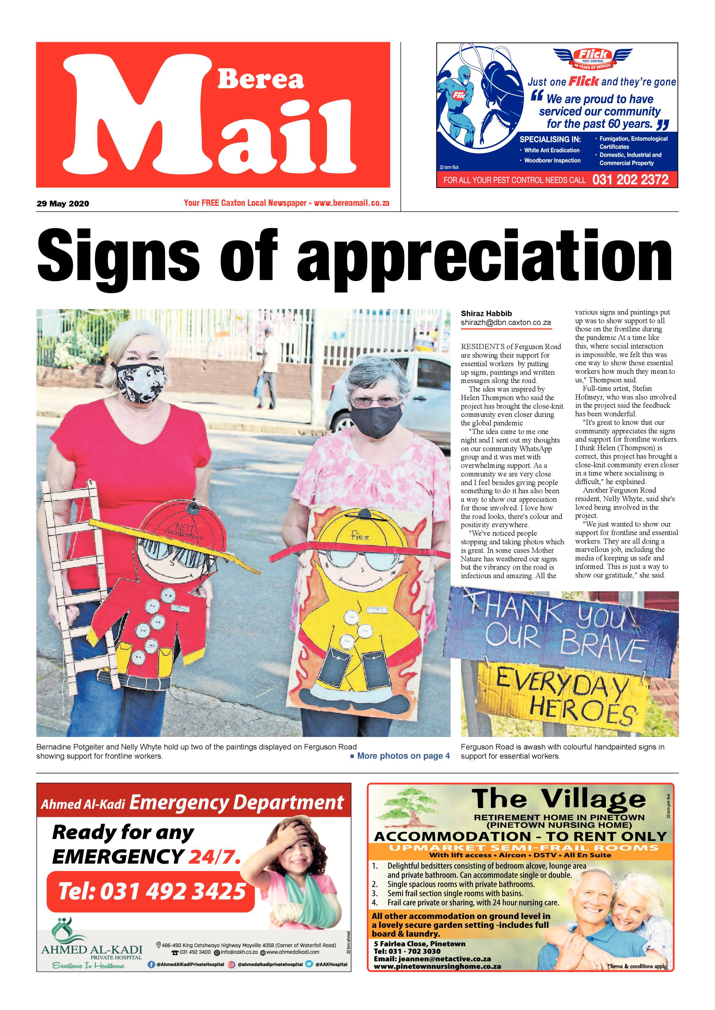 Berea Mail 29 May 2020 page 1