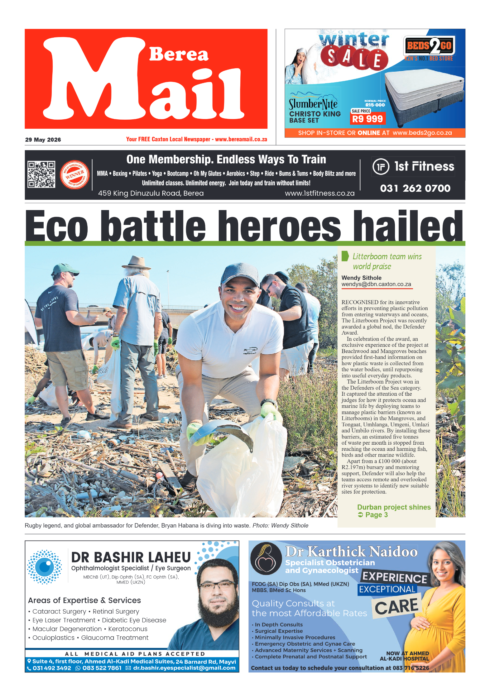 Berea Mail 29 May 2026 page 1