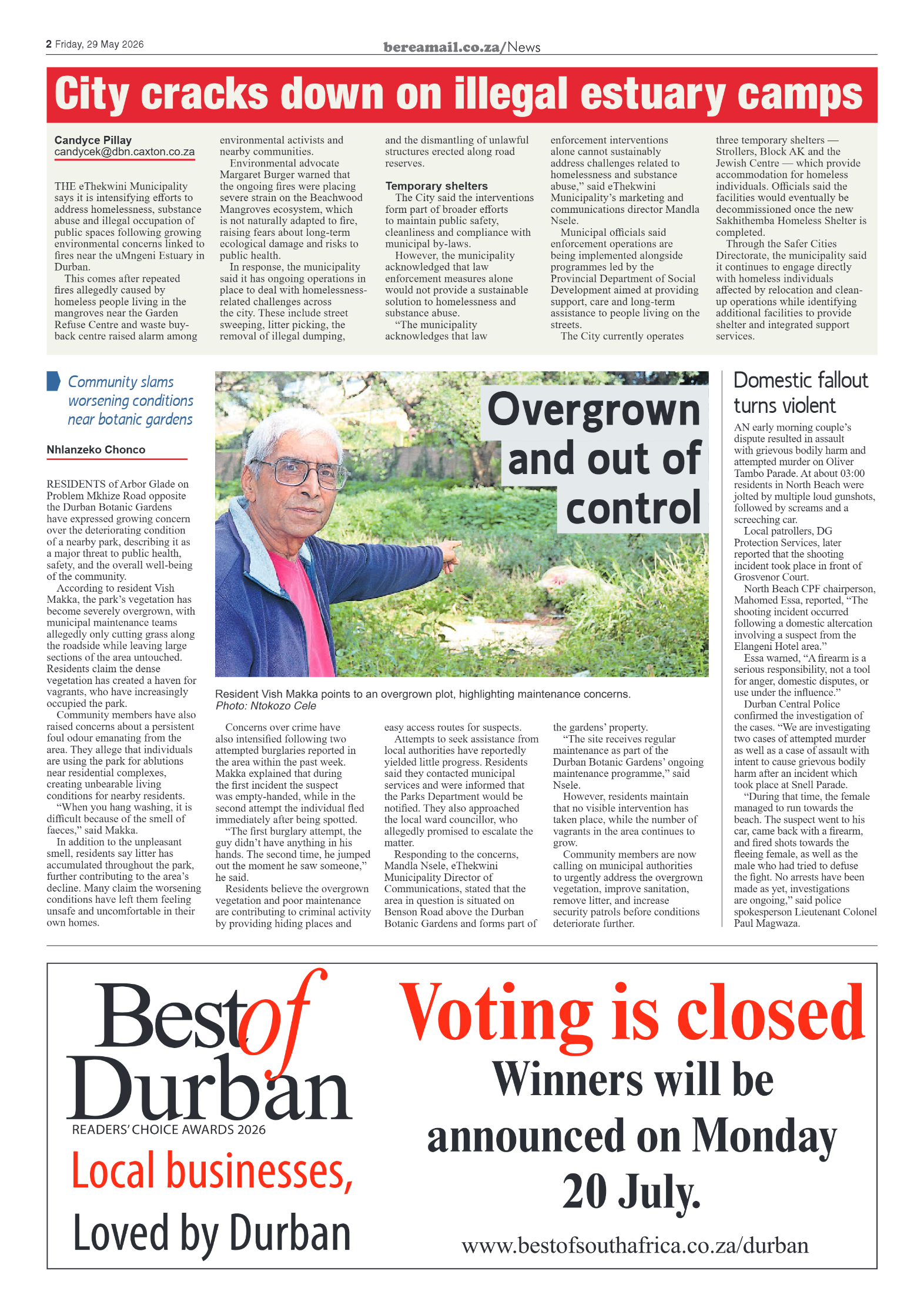 Berea Mail 29 May 2026 page 2