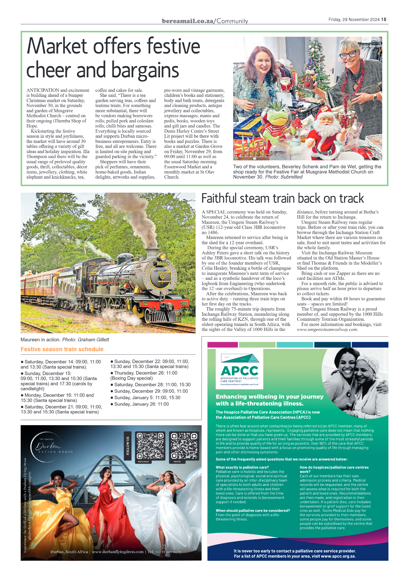 Berea Mail 29 November 2024 page 15