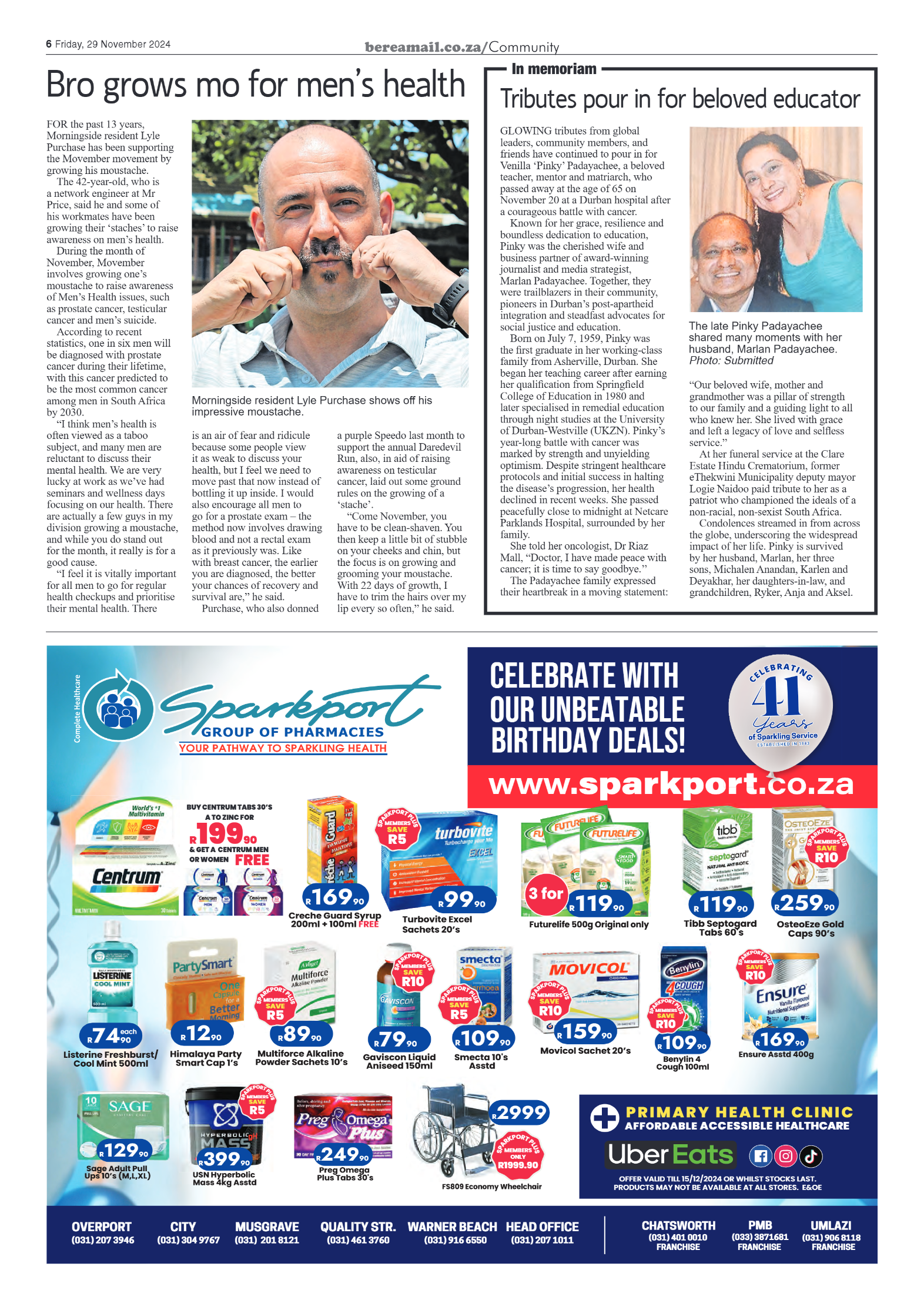 Berea Mail 29 November 2024 page 6