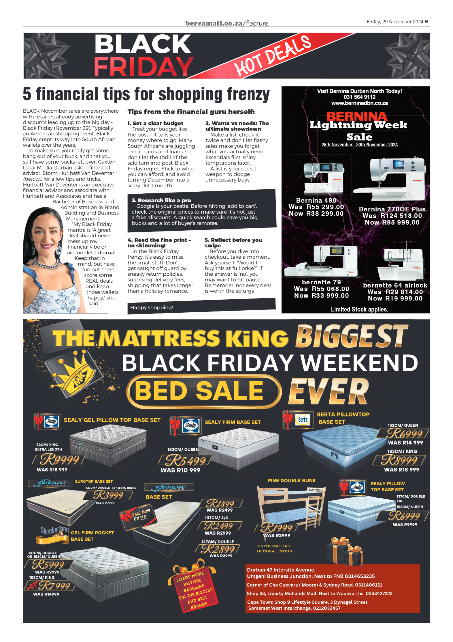 Berea Mail 29 November 2024 page 9