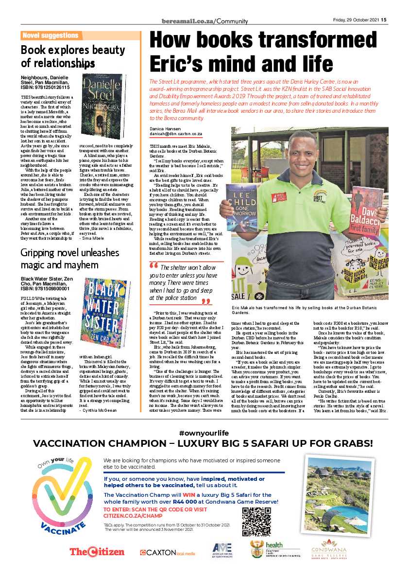 Berea Mail 29 October 2021 page 15