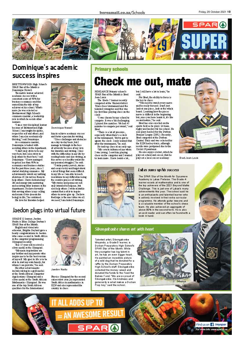 Berea Mail 29 October 2021 page 19