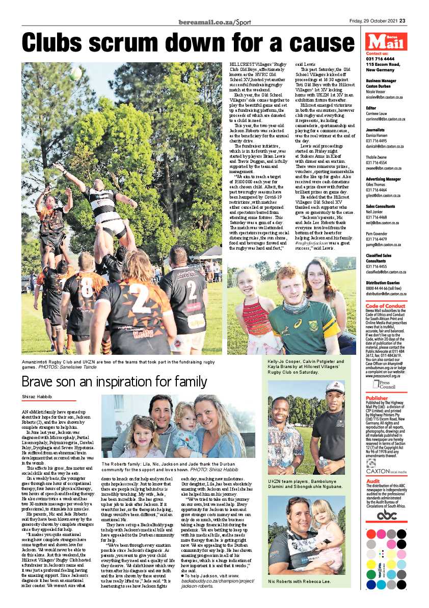 Berea Mail 29 October 2021 page 23