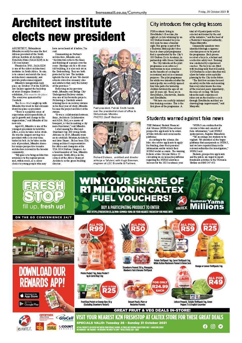 Berea Mail 29 October 2021 page 9