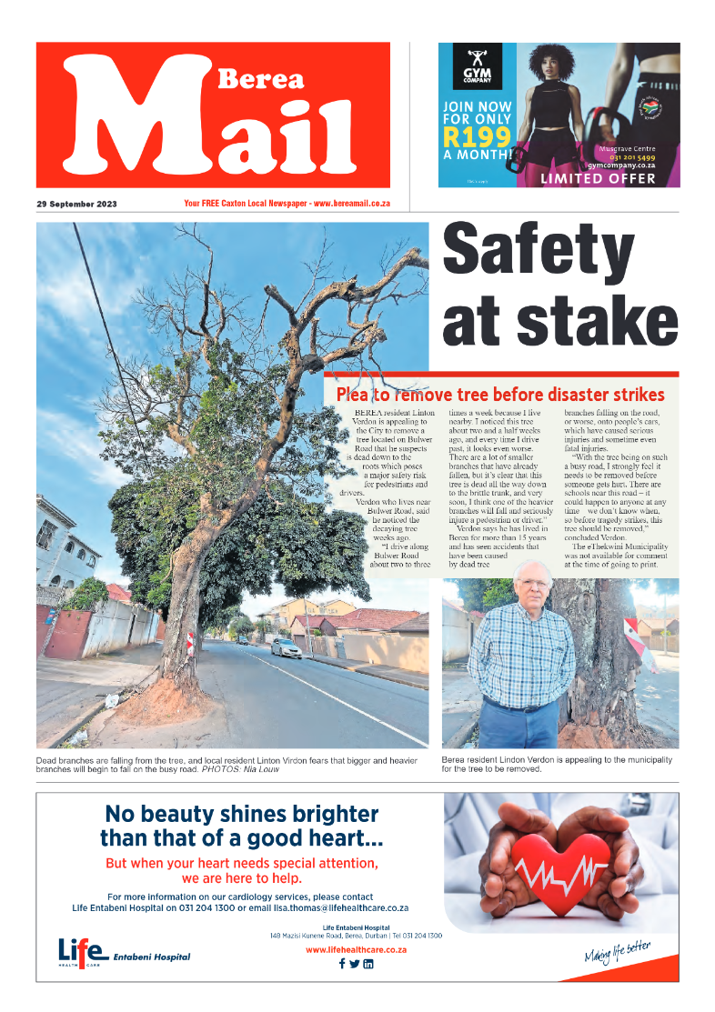 Berea Mail 29 September 2023 page 1