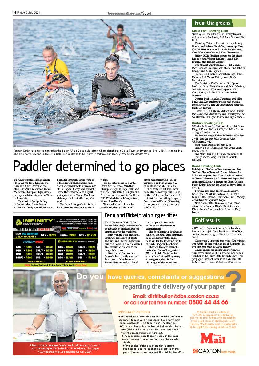 Berea Mail 2 July 2021 page 14