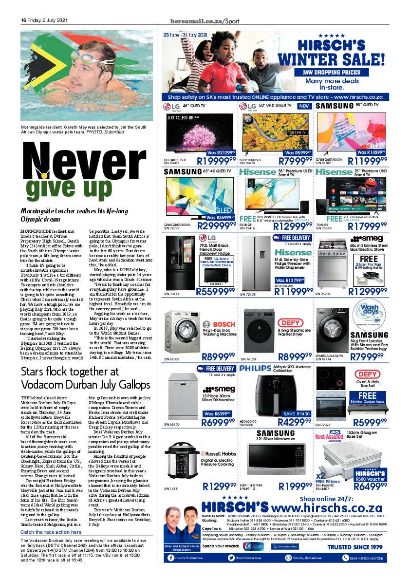 Berea Mail 2 July 2021 page 16