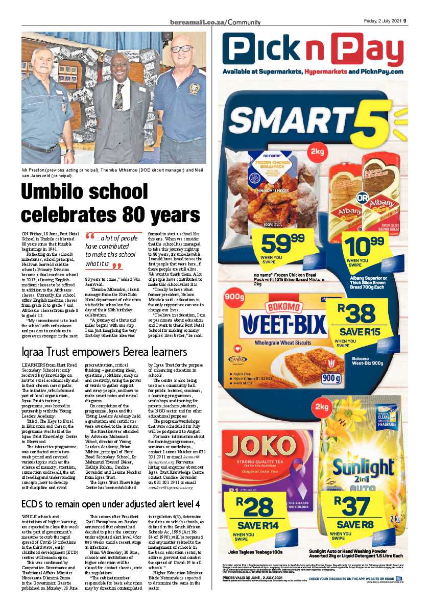 Berea Mail 2 July 2021 page 9