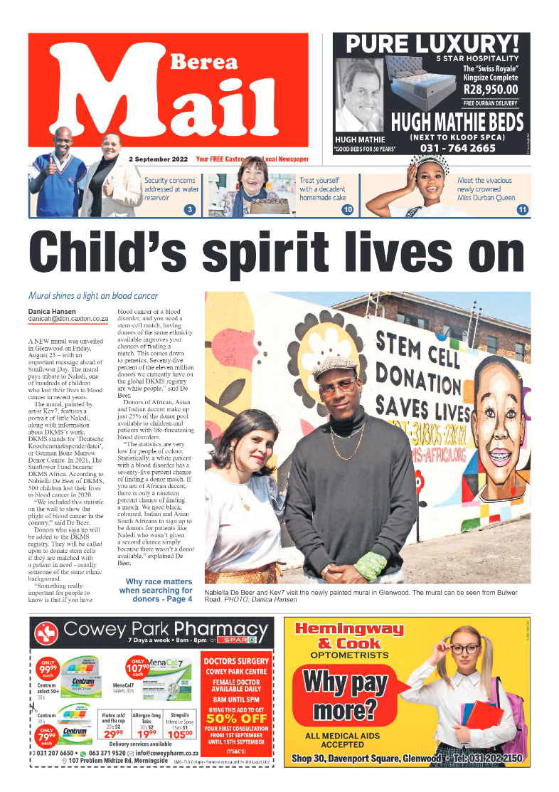 Berea Mail 2 September 2022 page 1