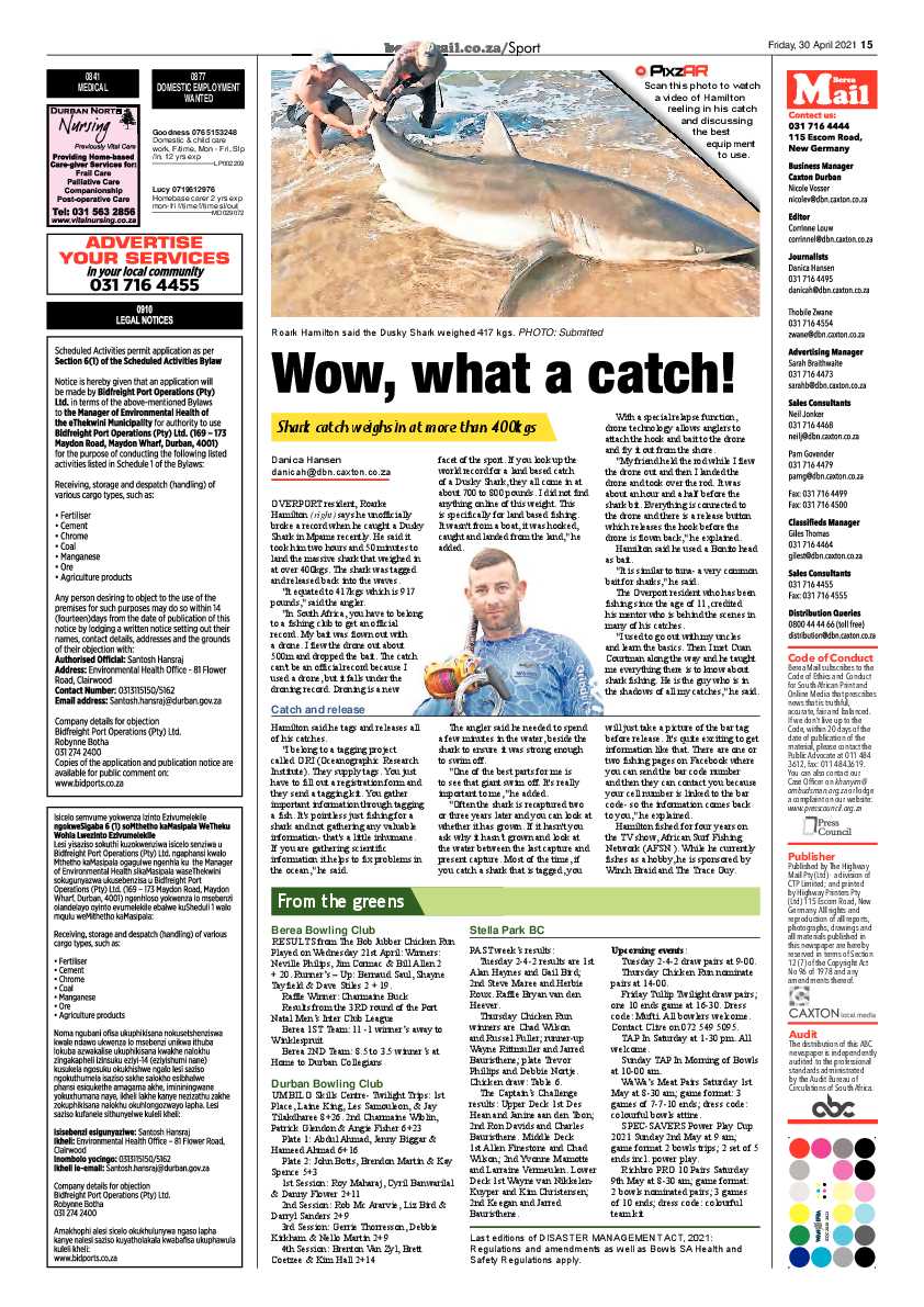 Berea Mail 30 April 2021 page 15