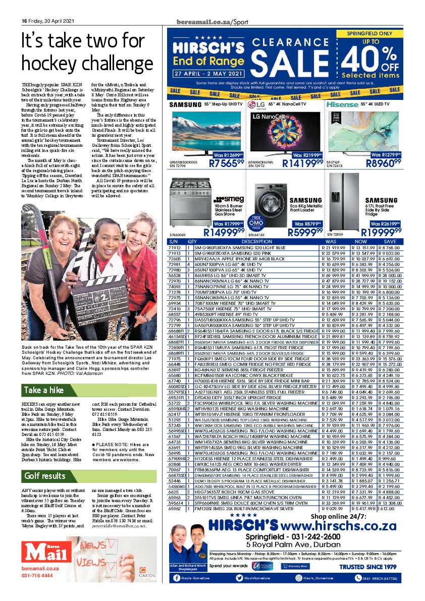 Berea Mail 30 April 2021 page 16