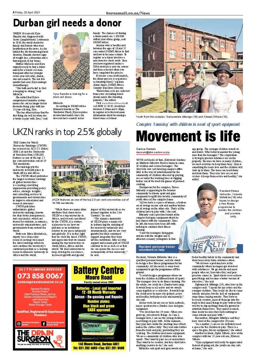 Berea Mail 30 April 2021 page 4
