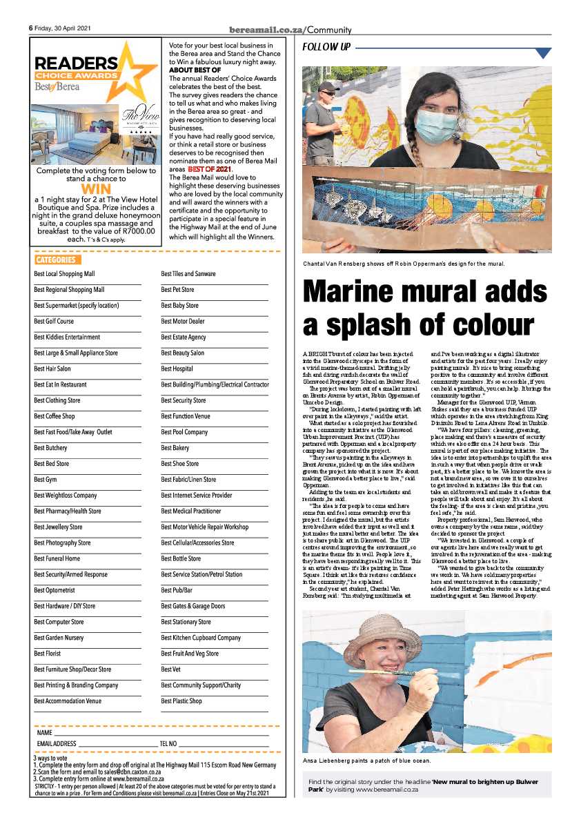 Berea Mail 30 April 2021 page 6