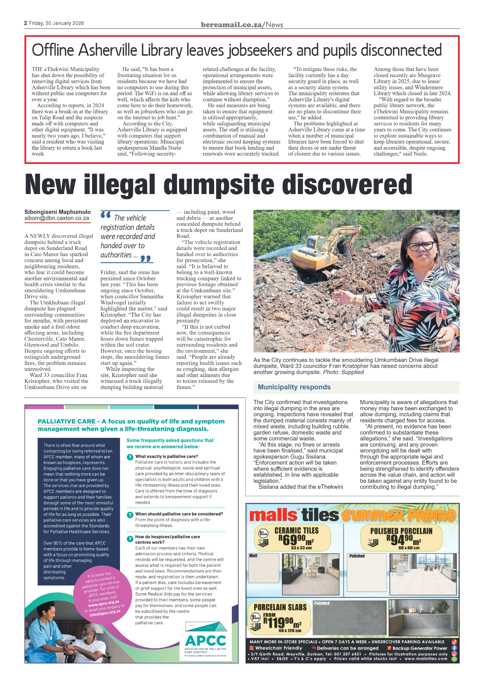 Berea Mail 30 January 2026 page 2