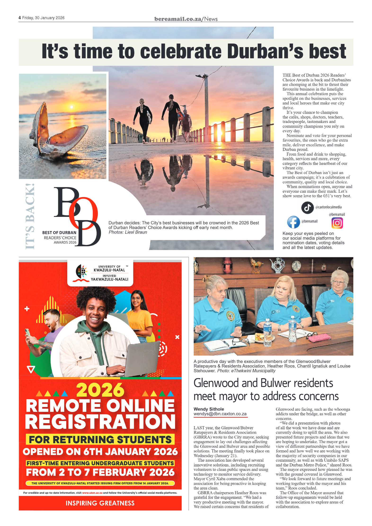 Berea Mail 30 January 2026 page 4