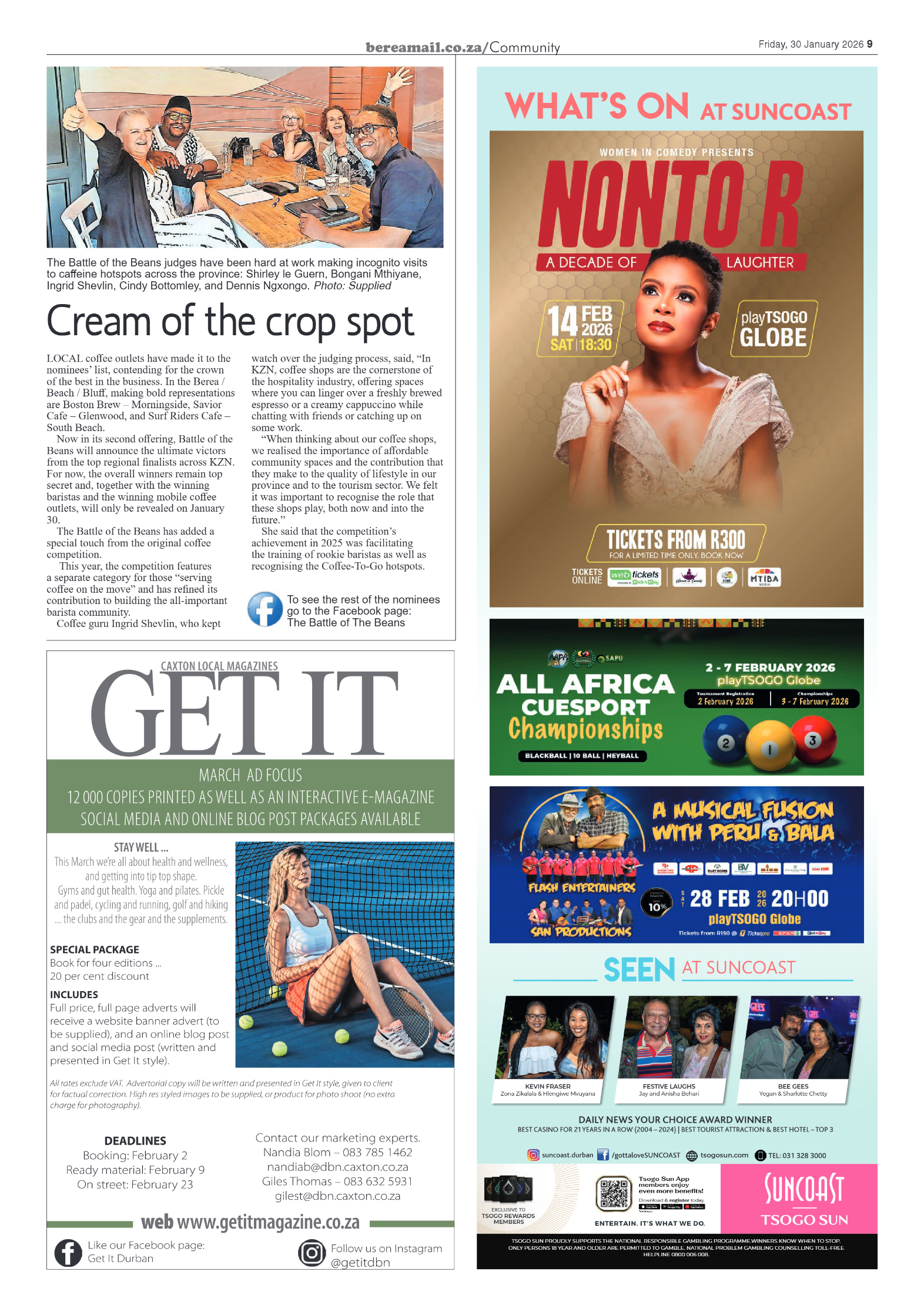 Berea Mail 30 January 2026 page 9