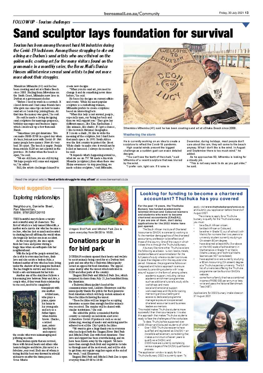 Berea Mail 30 July 2021 page 13