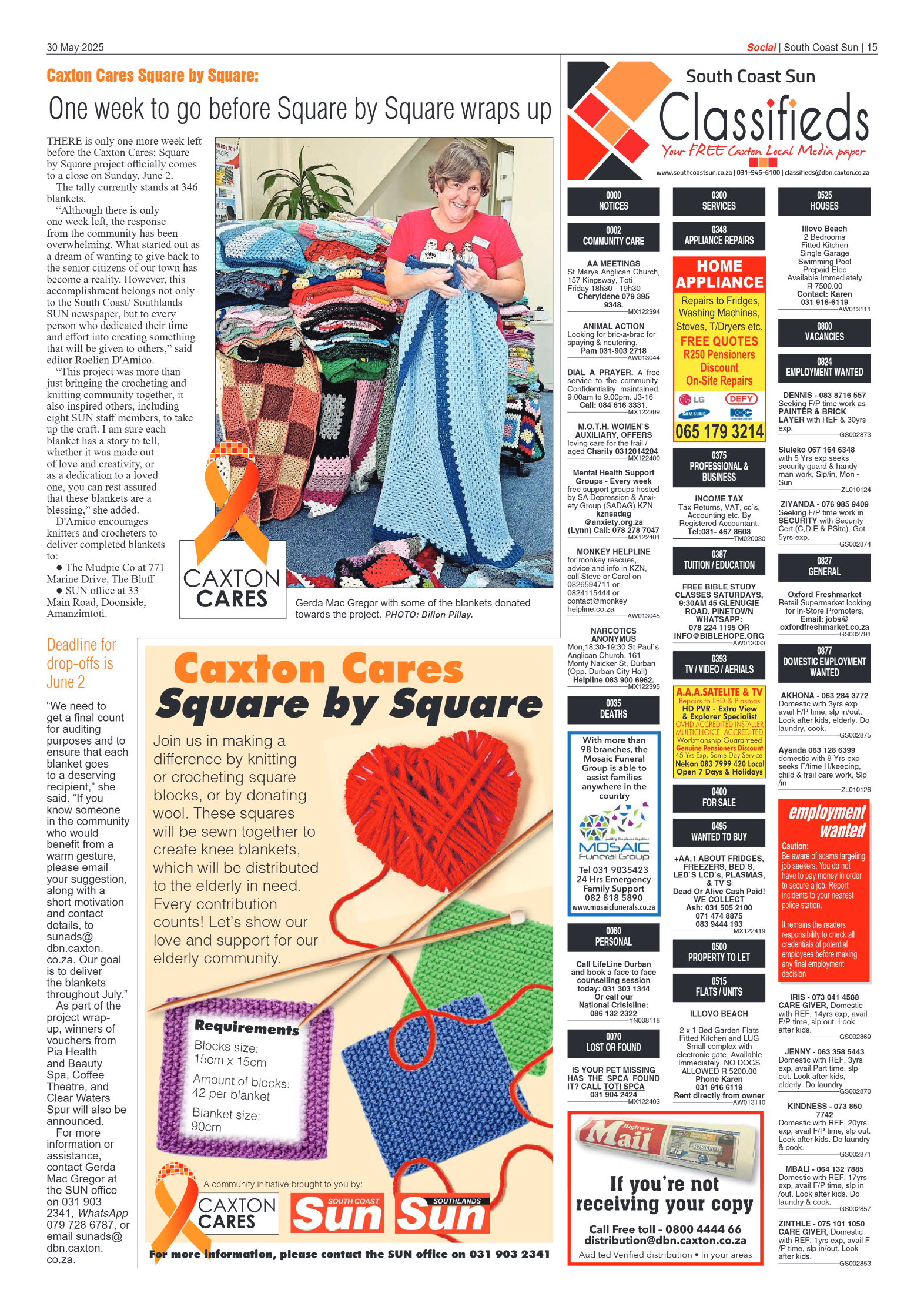 South Coast Sun 30 May 2025 page 14