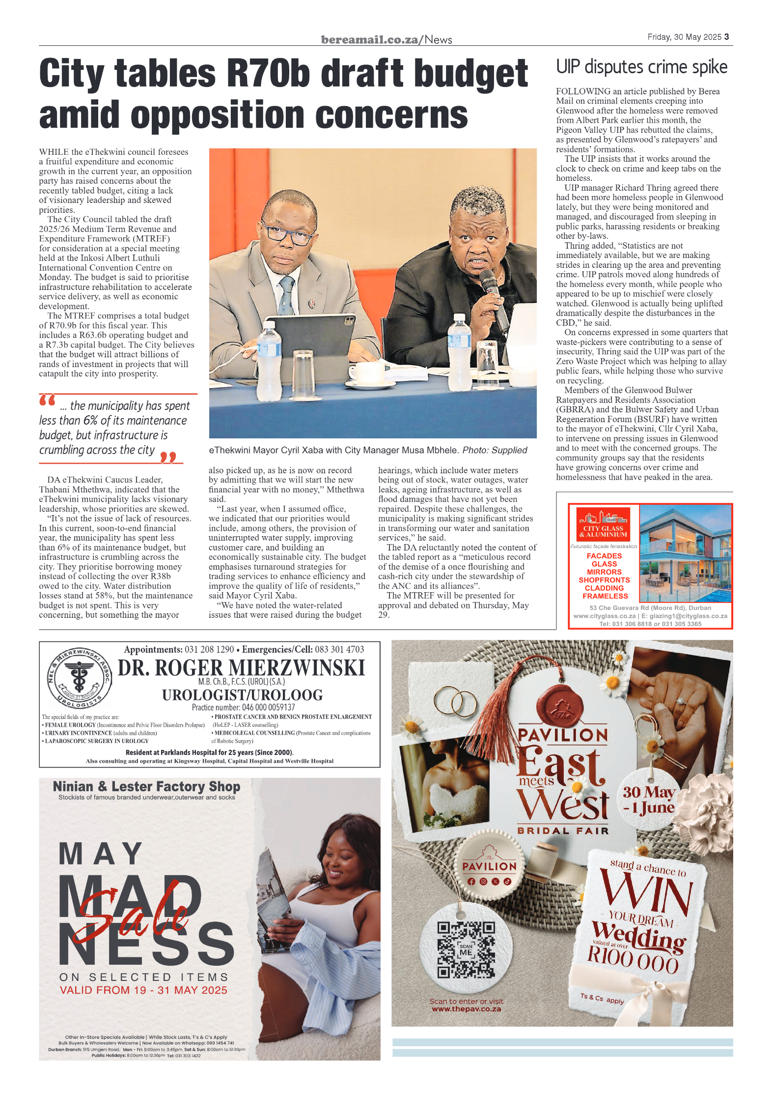 Berea Mail 30 May 2025 page 3