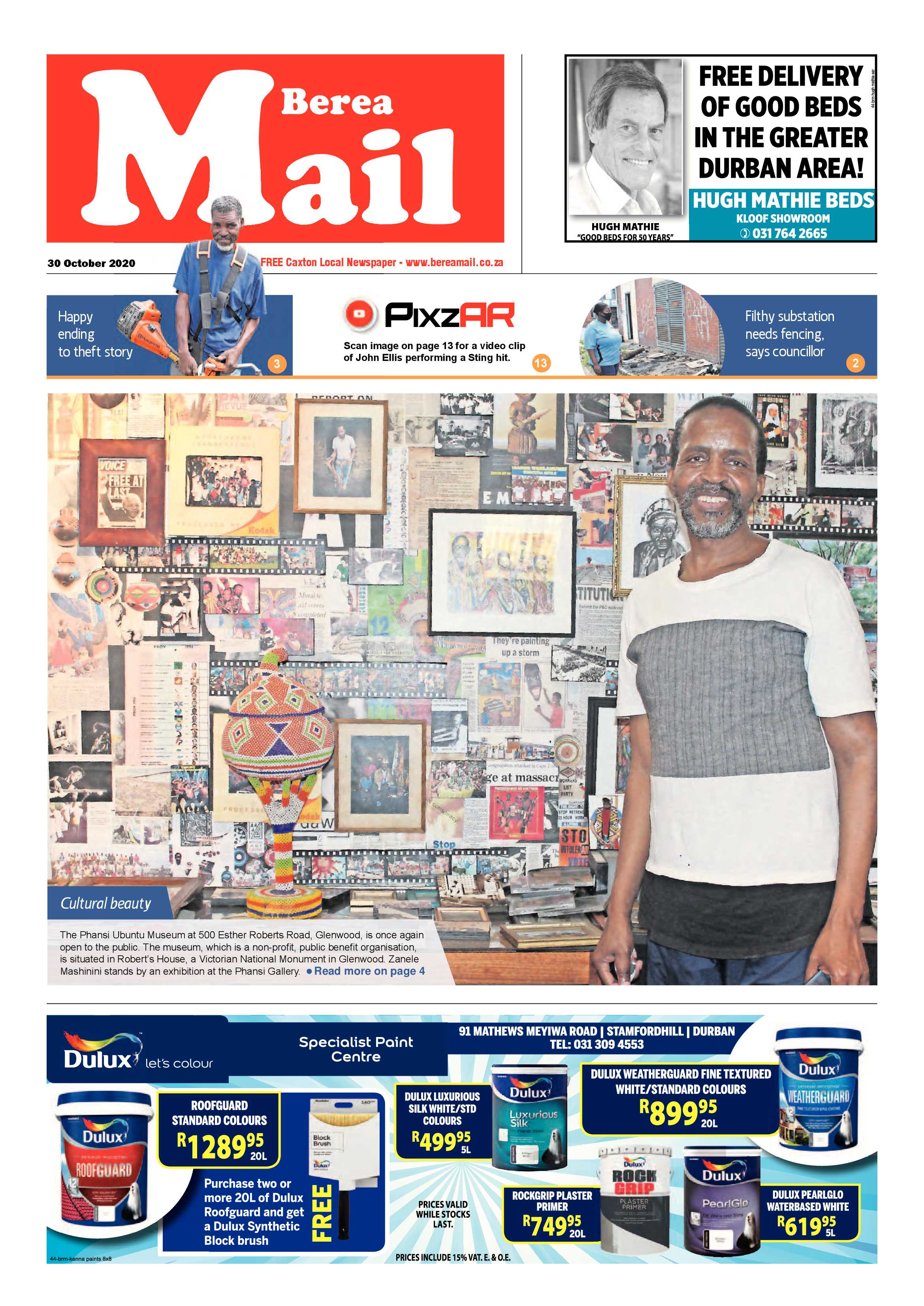 Berea Mail 30 October 2020 page 1
